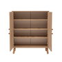 Hanah Home Armario Multiusos Pebble 95x111x36cm Tablero de Partículas Melamina
